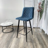 Деревянные Полубарный стул Поль синий #29, велюр / черный каркас (H=66cm) М-City фото 2 — New Style of Furniture
