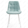 Import.categories_WOODVILLE Келми микровелюр светло-голубой / белый глянец фото 2 — New Style of Furniture