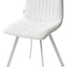 Стулья для кухни Стул ELVIS WZ2042-18 белая галька фактурный велюр / белый каркас М-City фото 1 — New Style of Furniture