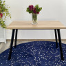 Ламинированные столы Стол ФИН 120 Дуб Бардолино/ черный каркас М-City фото 5 — New Style of Furniture
