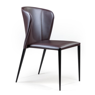 Стул Albert, кожа коричневый — New Style of Furniture