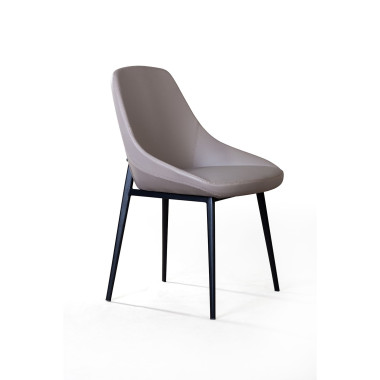 Стул Oscar, экокожа soft touch светло-серый — New Style of Furniture