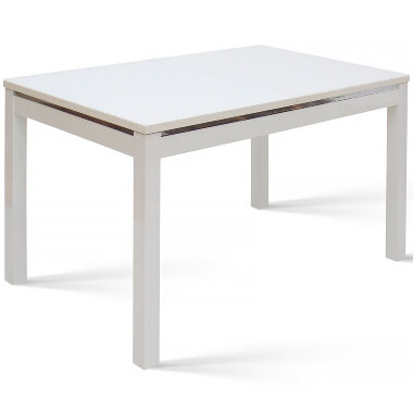 Стеклянный стол Барон 2 белый — New Style of Furniture