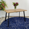 Ламинированные столы Стол ФИН 120 Дуб Шерман коньяк/ черный каркас М-City фото 2 — New Style of Furniture