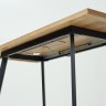 Ламинированные столы Стол ФИН 120 Дуб Шерман коньяк/ черный каркас М-City фото 5 — New Style of Furniture