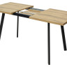 Ламинированные столы Стол ФИН 120 Дуб Шерман коньяк/ черный каркас М-City фото 8 — New Style of Furniture