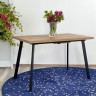 Ламинированные столы Стол ФИН 120 Дуб Шерман коньяк/ черный каркас М-City фото 13 — New Style of Furniture