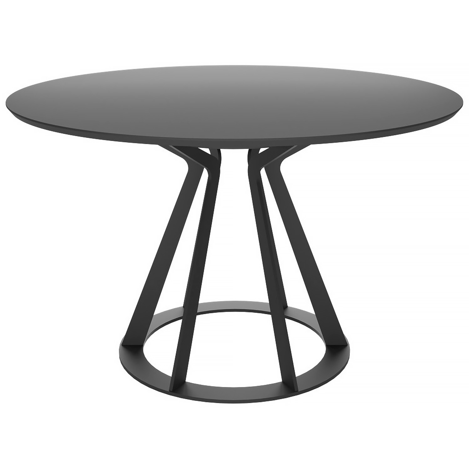 Обеденные столы MERCURY-120 пластик Fenix черный / черный фото 1 — New Style of Furniture