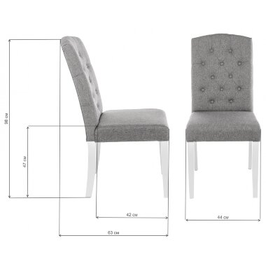 Menson white / fabric pebble — New Style of Furniture