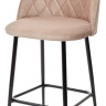 Барные столы и стулья Полубарный стул НИРВАНА, цвет бежевый B-05, велюр / черный каркас H=63cm М-City фото 1 — New Style of Furniture