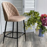 Барные столы и стулья Полубарный стул НИРВАНА, цвет бежевый B-05, велюр / черный каркас H=63cm М-City фото 2 — New Style of Furniture