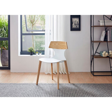 Деревянный стул DC-S083 белый — New Style of Furniture