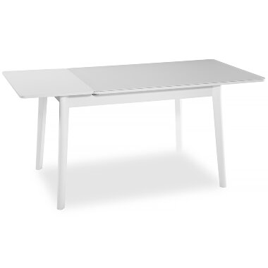 Стеклянный стол БЕЙСИК 6 экстрабелый / белый — New Style of Furniture