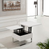 Столы-трансформеры В2218 белый глянец / хром фото 5 — New Style of Furniture