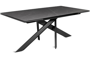 Керамический стол AMADEY серый камень / антрацит — New Style of Furniture