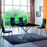 Столы-трансформеры B2166 чёрный глянец / серебристый фото 5 — New Style of Furniture