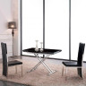 Столы-трансформеры B2166 чёрный глянец / серебристый фото 3 — New Style of Furniture