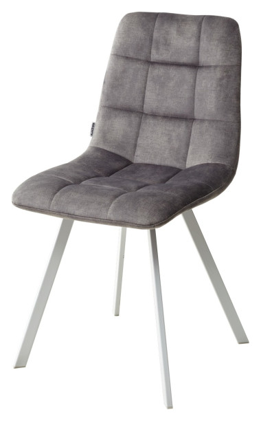 Стул CHILLI SQUARE PK6015-02 (VBP202) античный темно-серый, велюр/ белый каркас М-City — New Style of Furniture