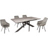 Обеденные столы AMADEY мрамор / антрацит  фото 2 — New Style of Furniture