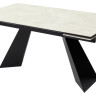 Керамические столы Стол Купер 160 Бежевый мрамор матовый, керамика / черный каркас М-City фото 1 — New Style of Furniture