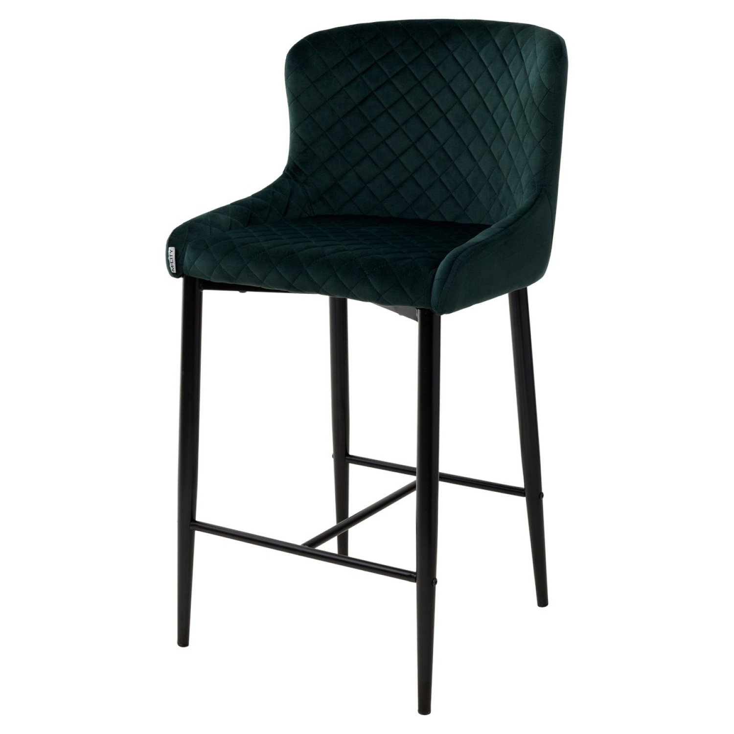 Барные стулья Полубарный стул ARTEMIS BLUVEL-78 GREEN (H=65cm), велюр М-City фото 1 — New Style of Furniture
