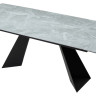 Керамические столы Стол Купер 160 Серый мрамор матовый, керамика / черный каркас М-City фото 8 — New Style of Furniture