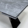 Керамические столы Стол Купер 160 Серый мрамор матовый, керамика / черный каркас М-City фото 10 — New Style of Furniture
