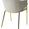 Стулья для кухни Стул DILL WZ2042-18 белая галька, фактурный велюр / золотой каркас М-City фото 3 — New Style of Furniture