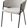 Стулья для кухни Стул DILL WZ2042-19 галечный серый фактурный велюр/ черный каркас М-City фото 2 — New Style of Furniture