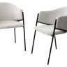 Стулья для кухни Стул DILL WZ2042-19 галечный серый фактурный велюр/ черный каркас М-City фото 3 — New Style of Furniture