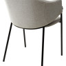 Стулья для кухни Стул DILL WZ2042-19 галечный серый фактурный велюр/ черный каркас М-City фото 4 — New Style of Furniture