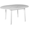 Обеденные столы DENISE сатин белый мрамор / белый фото 2 — New Style of Furniture