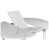 Обеденные столы DENISE сатин белый мрамор / белый фото 3 — New Style of Furniture