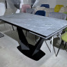 Керамические столы Стол Ниагара 140 Серый мрамор, керамика / черный каркас М-City фото 3 — New Style of Furniture