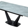 Керамические столы Стол Ниагара 140 Серый мрамор, керамика / черный каркас М-City фото 7 — New Style of Furniture