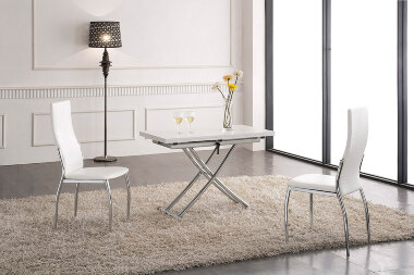Стол-трансформер B2219 AG белый / хром — New Style of Furniture