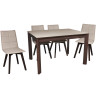 Обеденные столы LEM капучино сатин / венге  фото 4 — New Style of Furniture