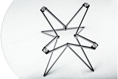 Круглый стол TEA дымчато-серый / чёрный — New Style of Furniture