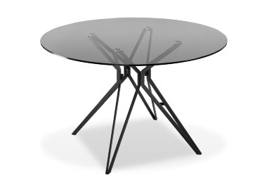 Круглый стол TEA дымчато-серый / чёрный — New Style of Furniture