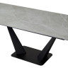 Керамические столы Стол Ниагара 160 Темно-серый мрамор с белыми прожилками, керамика / черный каркас М-City фото 7 — New Style of Furniture