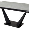 Керамические столы Стол Ниагара 160 Темно-серый мрамор с белыми прожилками, керамика / черный каркас М-City фото 9 — New Style of Furniture