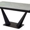 Керамические столы Стол Ниагара 160 Темно-серый мрамор с белыми прожилками, керамика / черный каркас М-City фото 10 — New Style of Furniture
