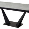 Керамические столы Стол Ниагара 160 Темно-серый мрамор с белыми прожилками, керамика / черный каркас М-City фото 11 — New Style of Furniture