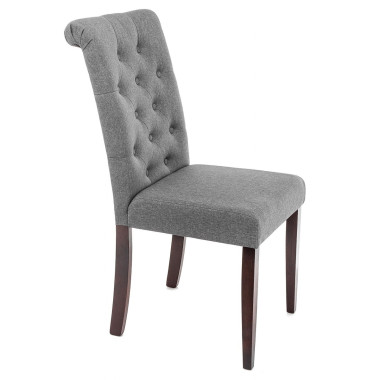 Amelia dark walnut / fabric grey — New Style of Furniture