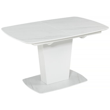 Пластиковый стол COOPER-130 белый мрамор / белый — New Style of Furniture