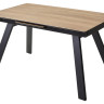 Обеденные столы Стол Морис 140 Темный дуб, керамика / черный каркас М-City фото 2 — New Style of Furniture