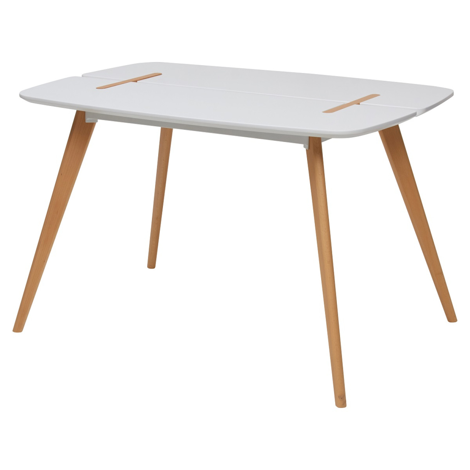 Обеденные столы Стол OXALIS 120 белый/массив бука  М-City фото 1 — New Style of Furniture