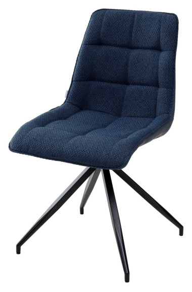 Стул TUBER TRF-06 полночный синий, ткань/ RU-03 синяя сталь, поворот. 360 PU М-City — New Style of Furniture