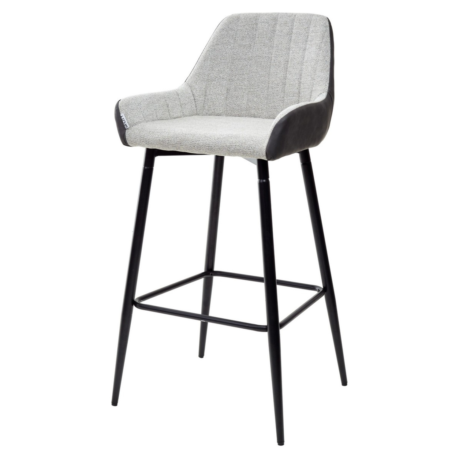 Барные стулья Барный стул PUNCH светло-серый меланж FC-01/ экокожа антрацит RU-08 М-City фото 1 — New Style of Furniture