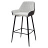 Барные стулья Барный стул PUNCH светло-серый меланж FC-01/ экокожа антрацит RU-08 М-City фото 1 — New Style of Furniture